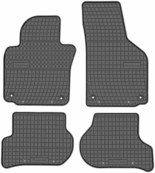 Dywaniki gumowe czarne PRISMAT do Volkswagen Golf od 2008 do 2013